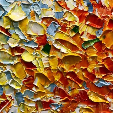 Resumen Boho de Palette Knife detalle textura de arte de pared Pinturas al óleo